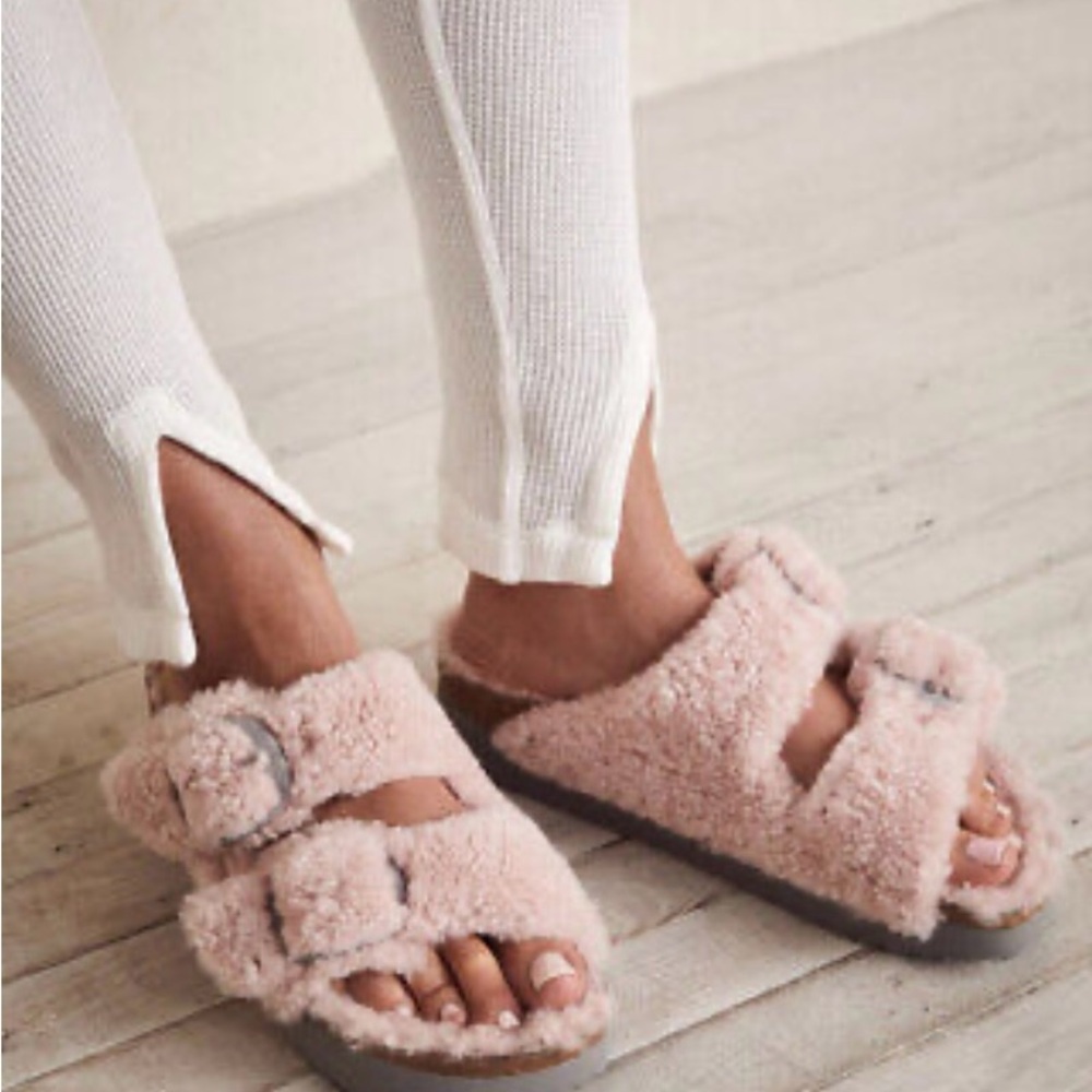 🆕 Birkenstock Papillo Arizona Big Buckle Teddy Shearling Sandal